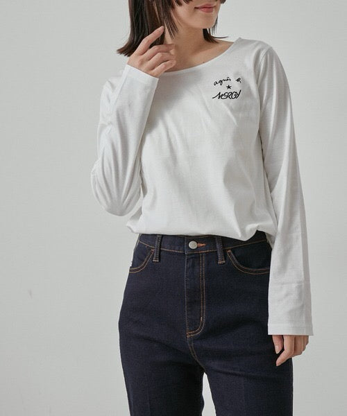 Agnes b 刺繡tee