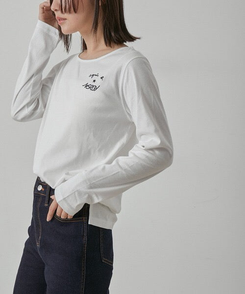 Agnes b 刺繡tee