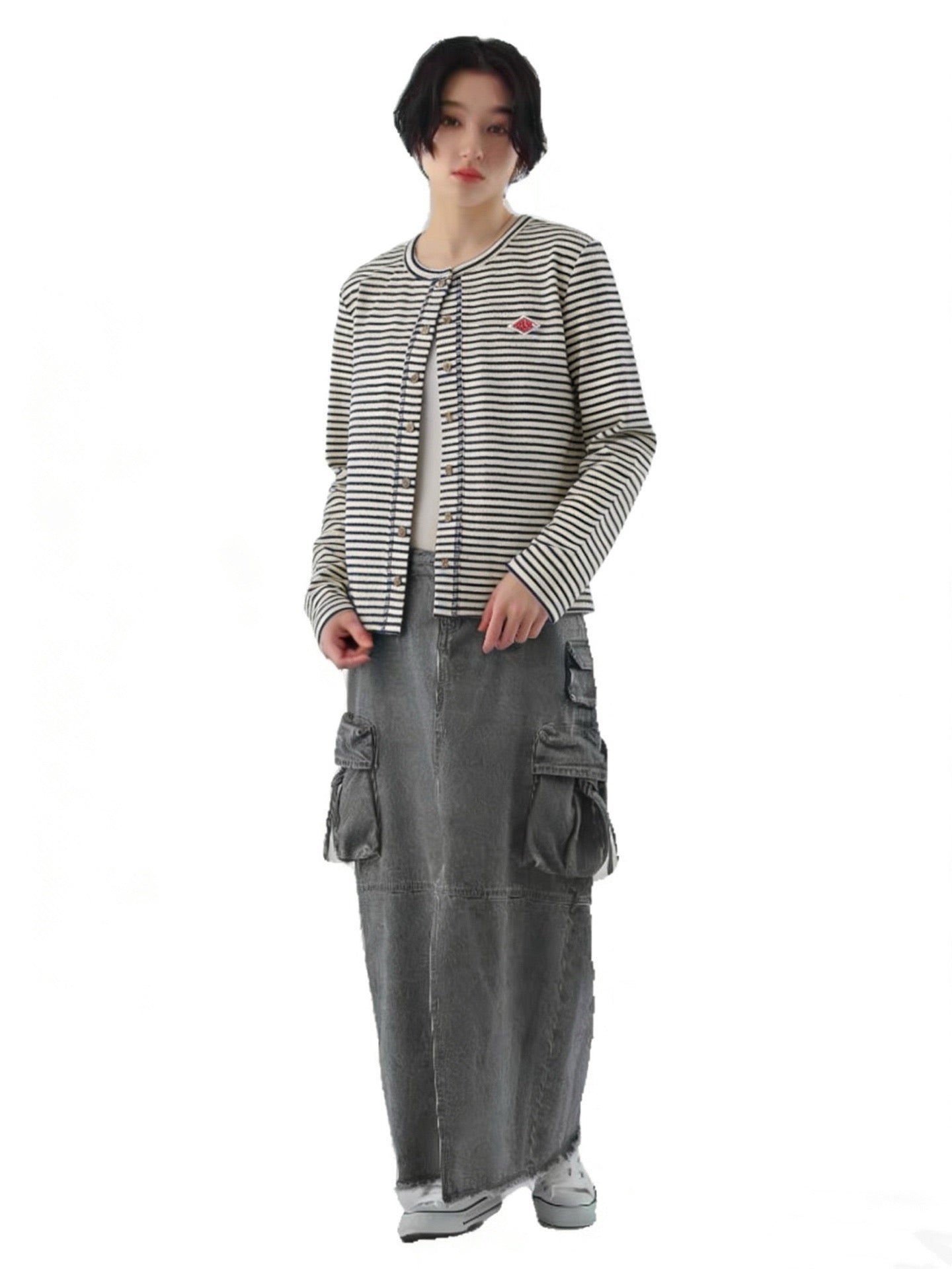 Danton 間條cardigan