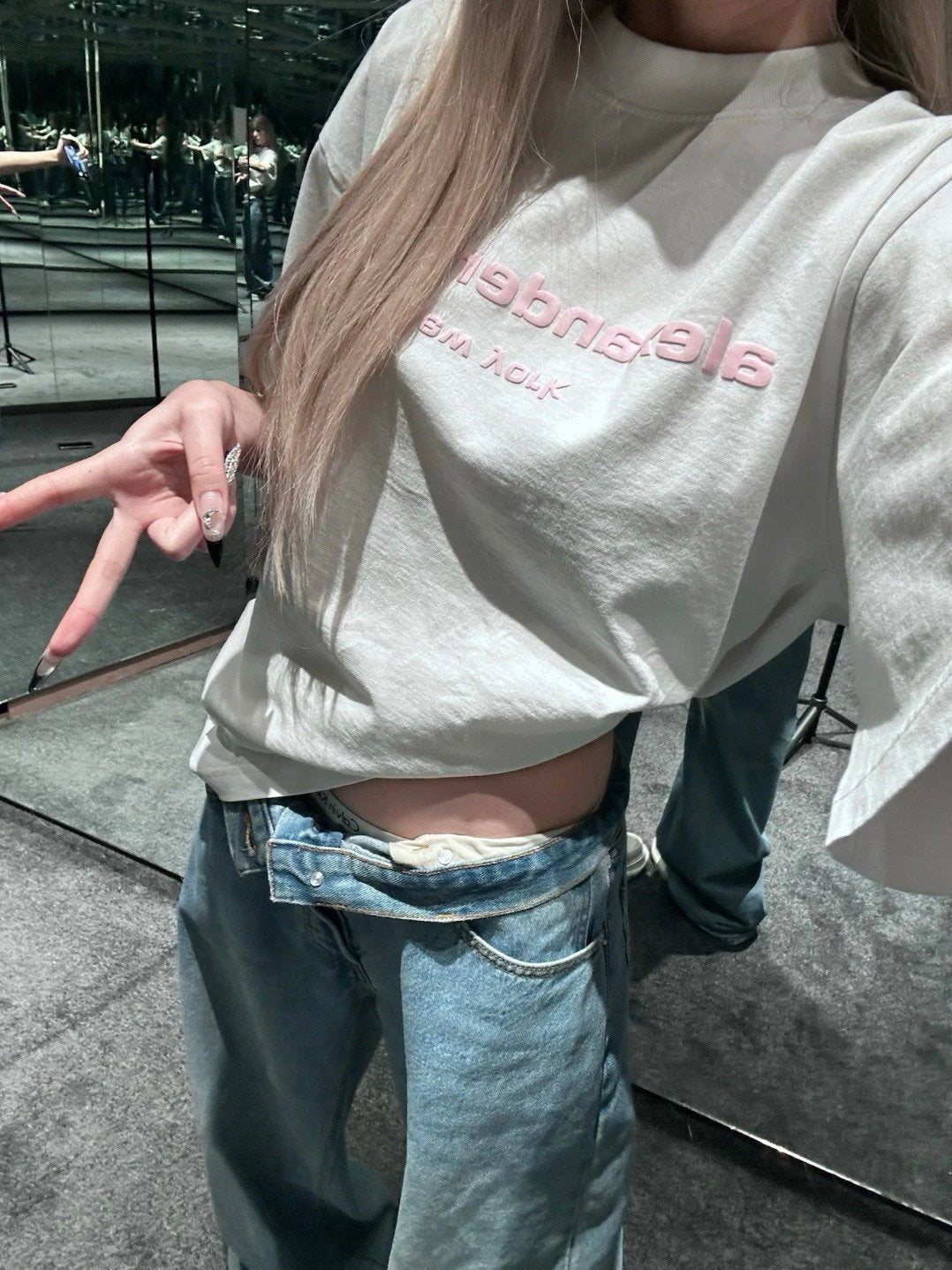 Alexander wang logo tee