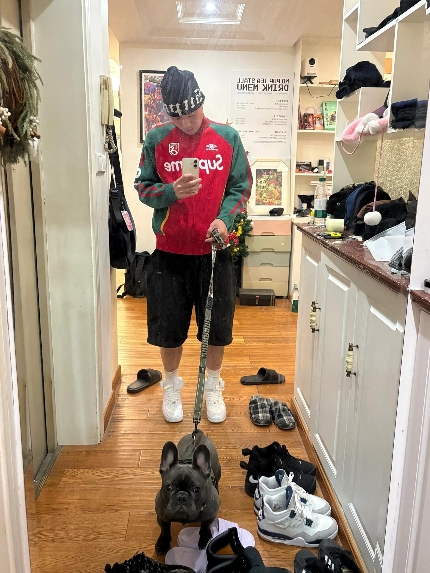 Supreme X Umbro zip up 針織jacket