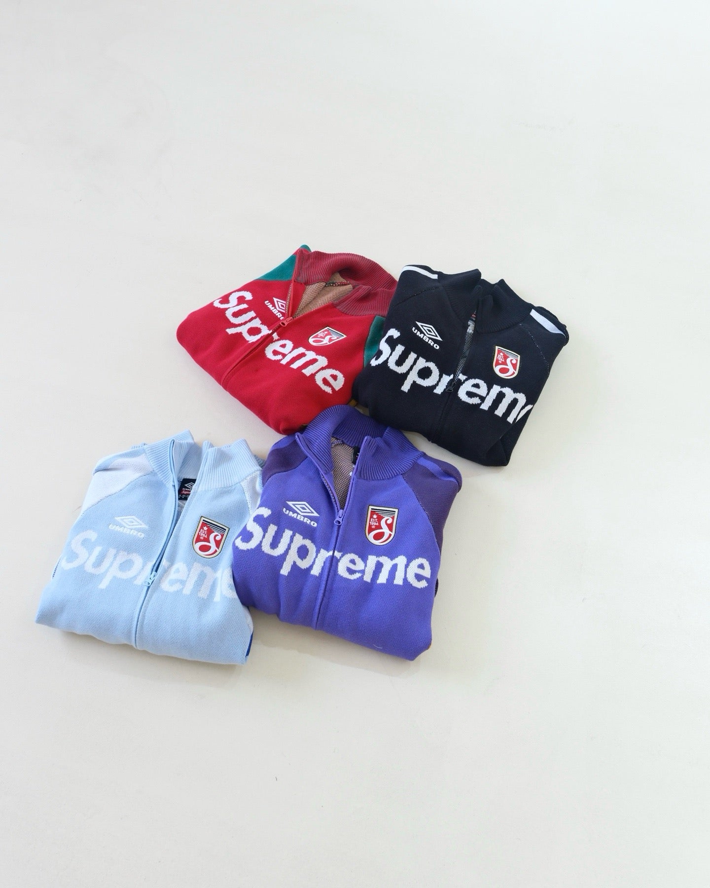 Supreme X Umbro zip up 針織jacket