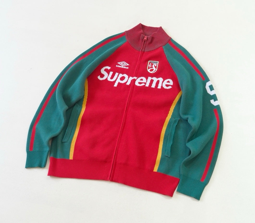 Supreme X Umbro zip up 針織jacket