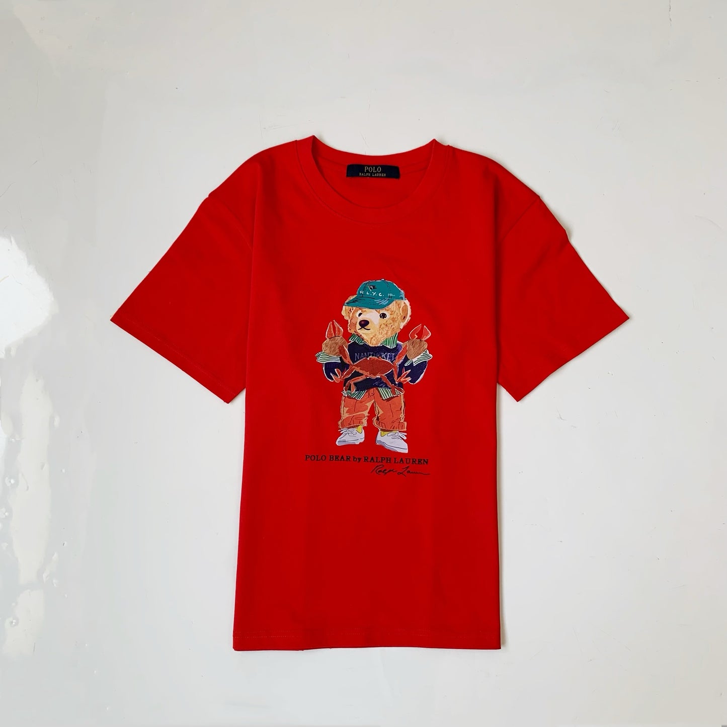 Polo bear pattern tee