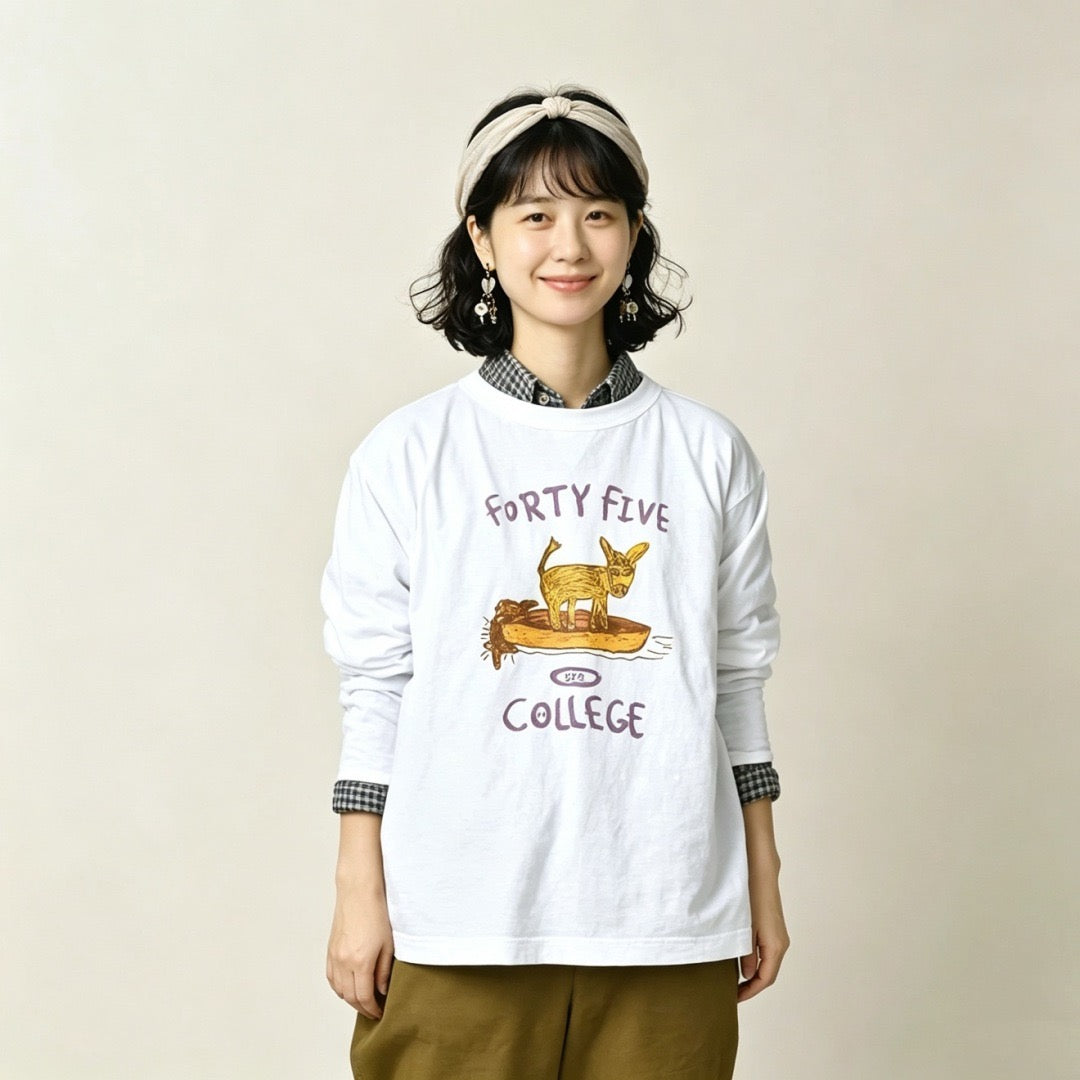 45R小鹿長袖tee