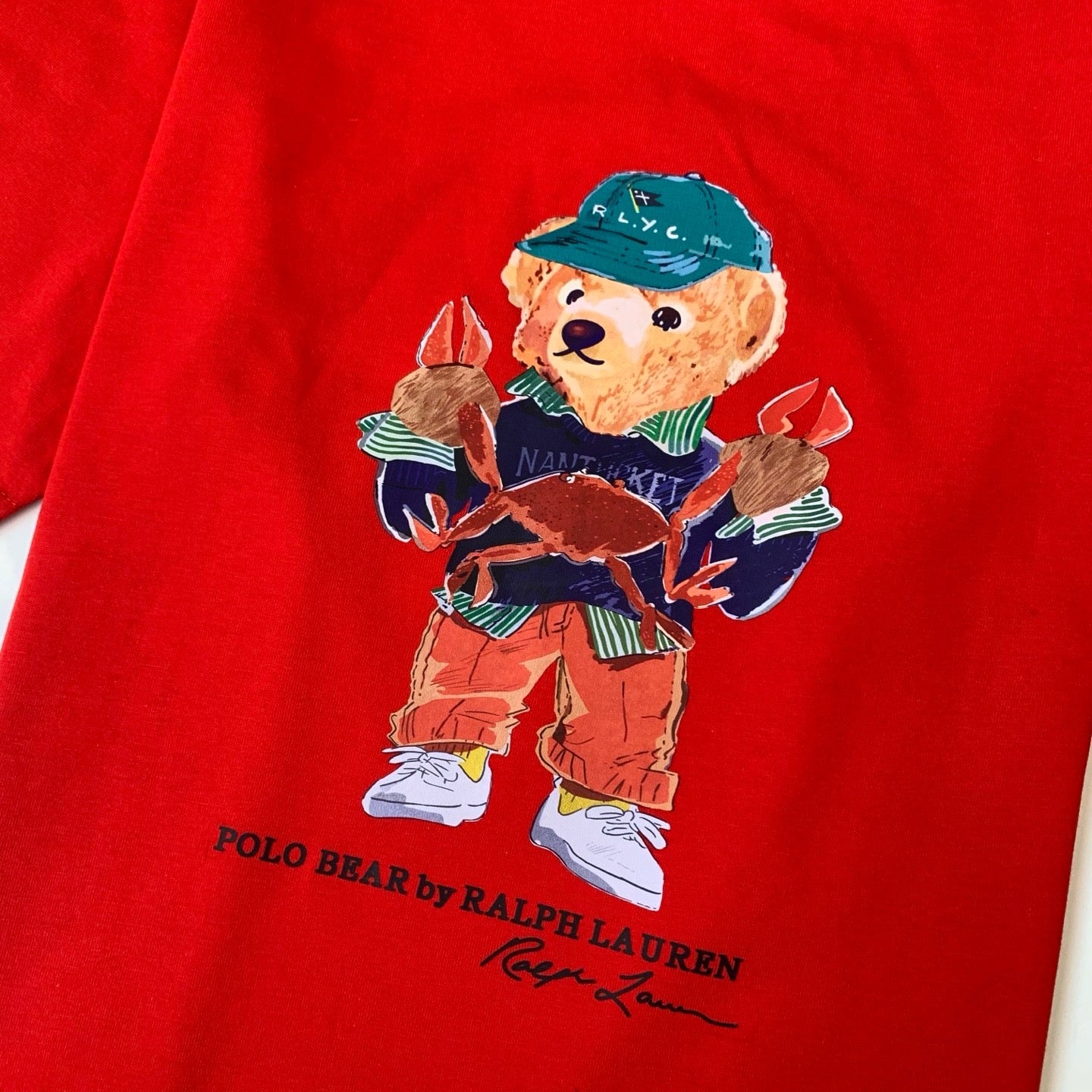 Polo bear pattern tee