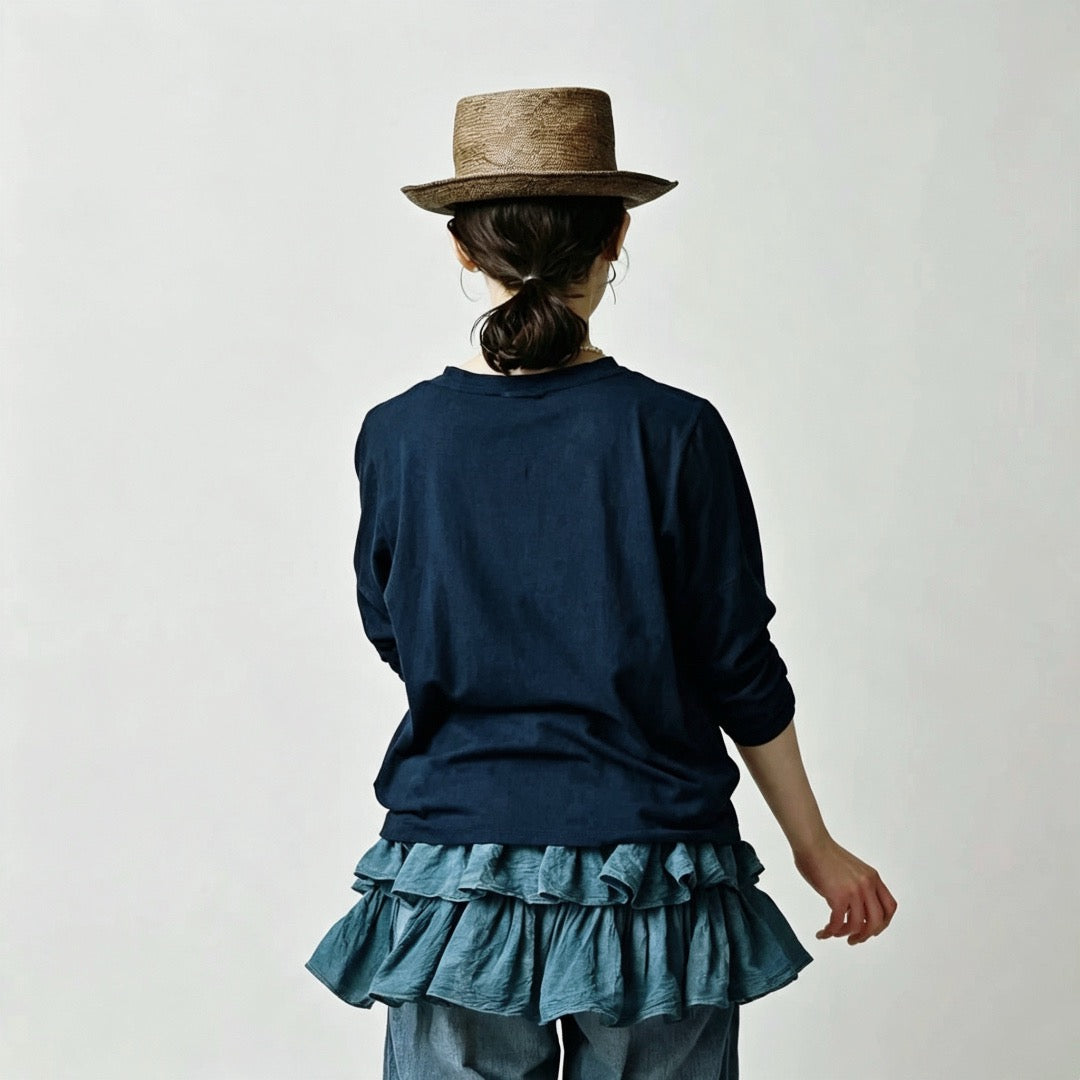 45R荷葉邊cardigan