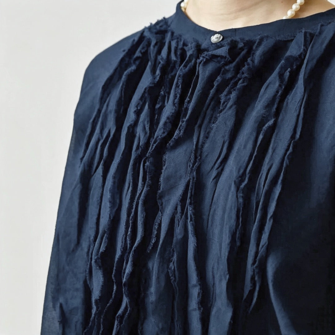 45R荷葉邊cardigan