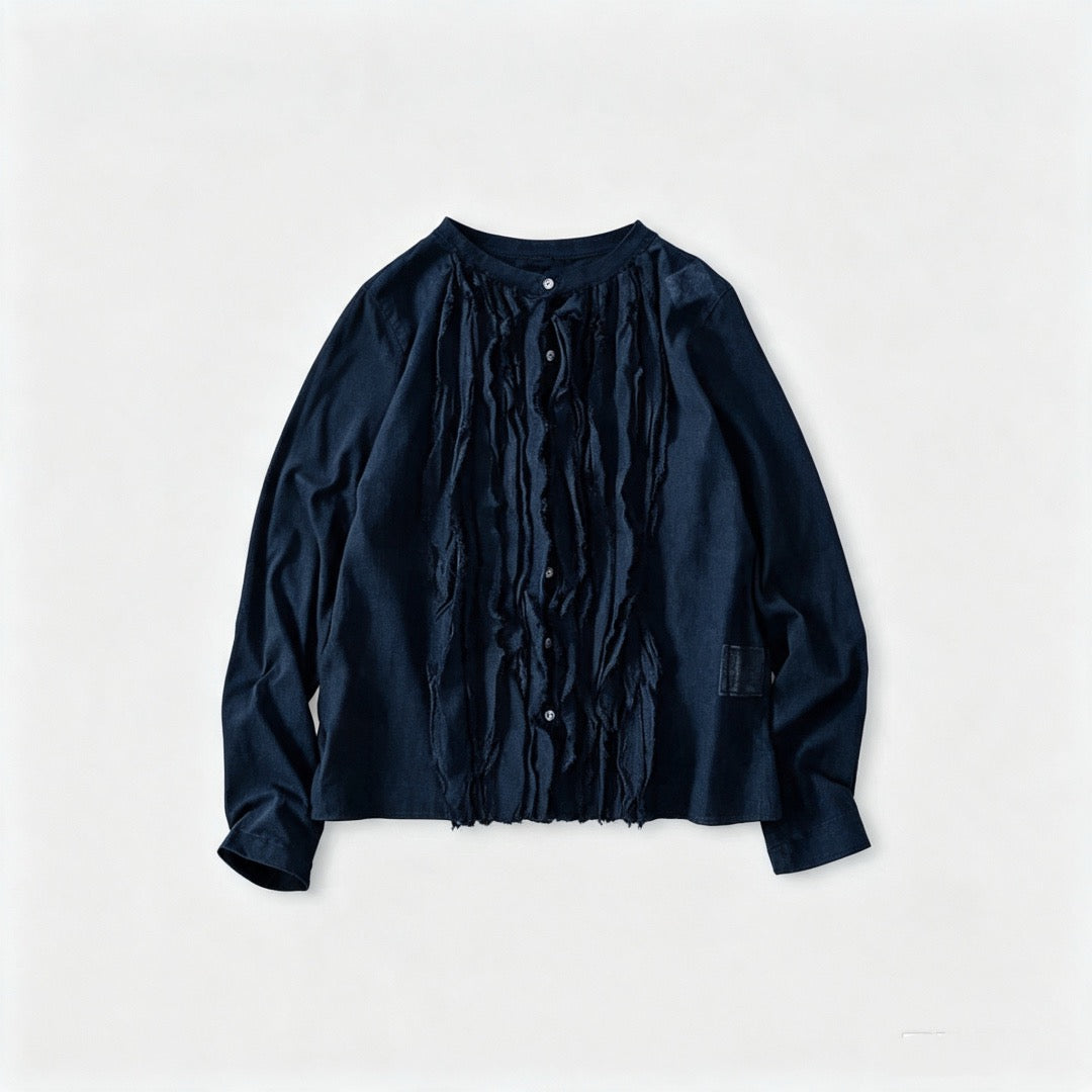 45R荷葉邊cardigan