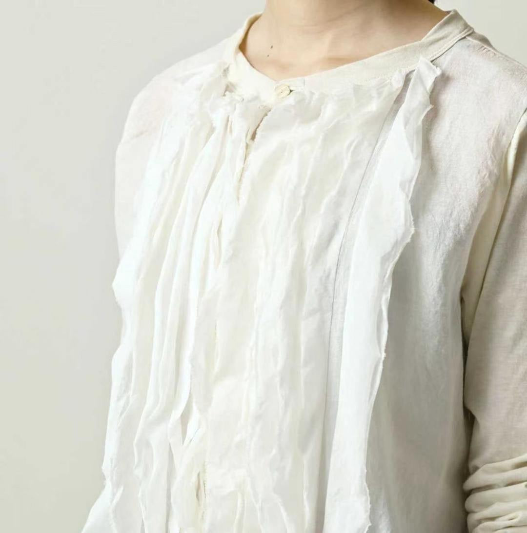 45R荷葉邊cardigan
