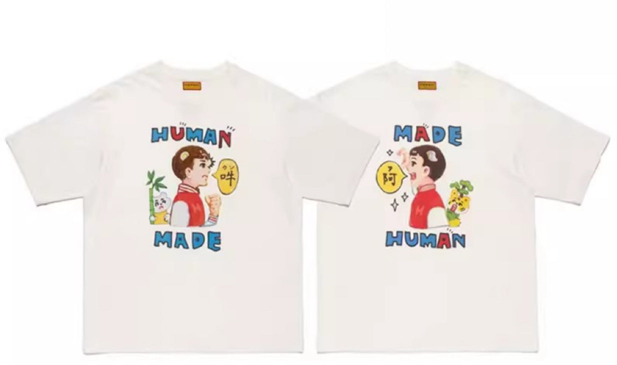 Human made colourful logo tee