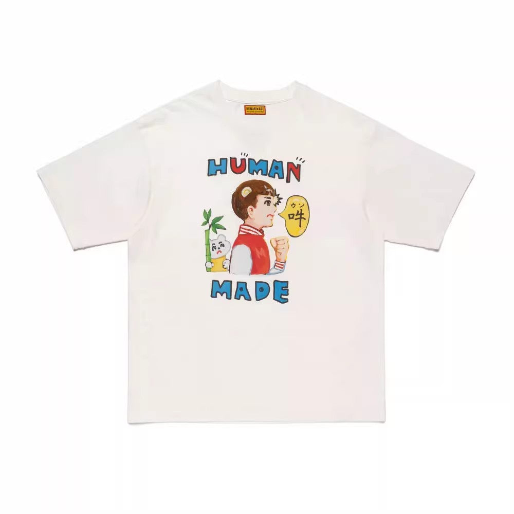 Human made colourful logo tee