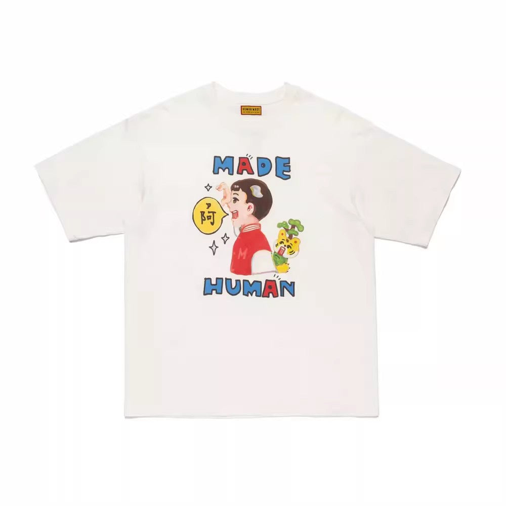 Human made colourful logo tee