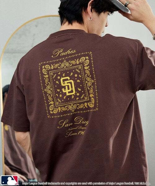 MLB腰果pattern tee