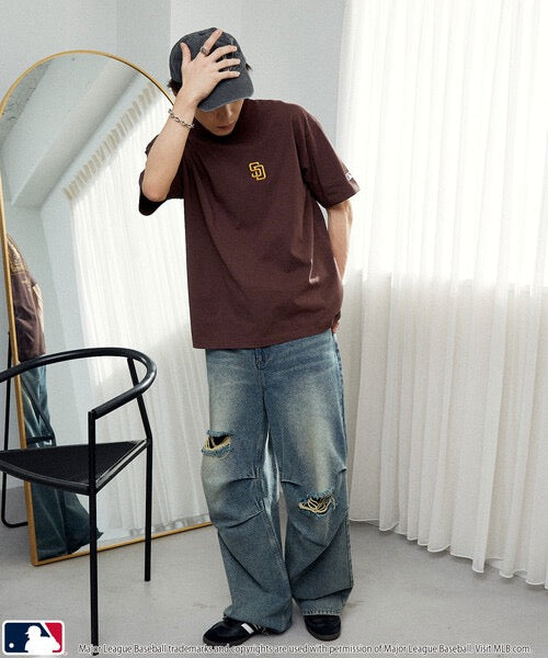 MLB腰果pattern tee