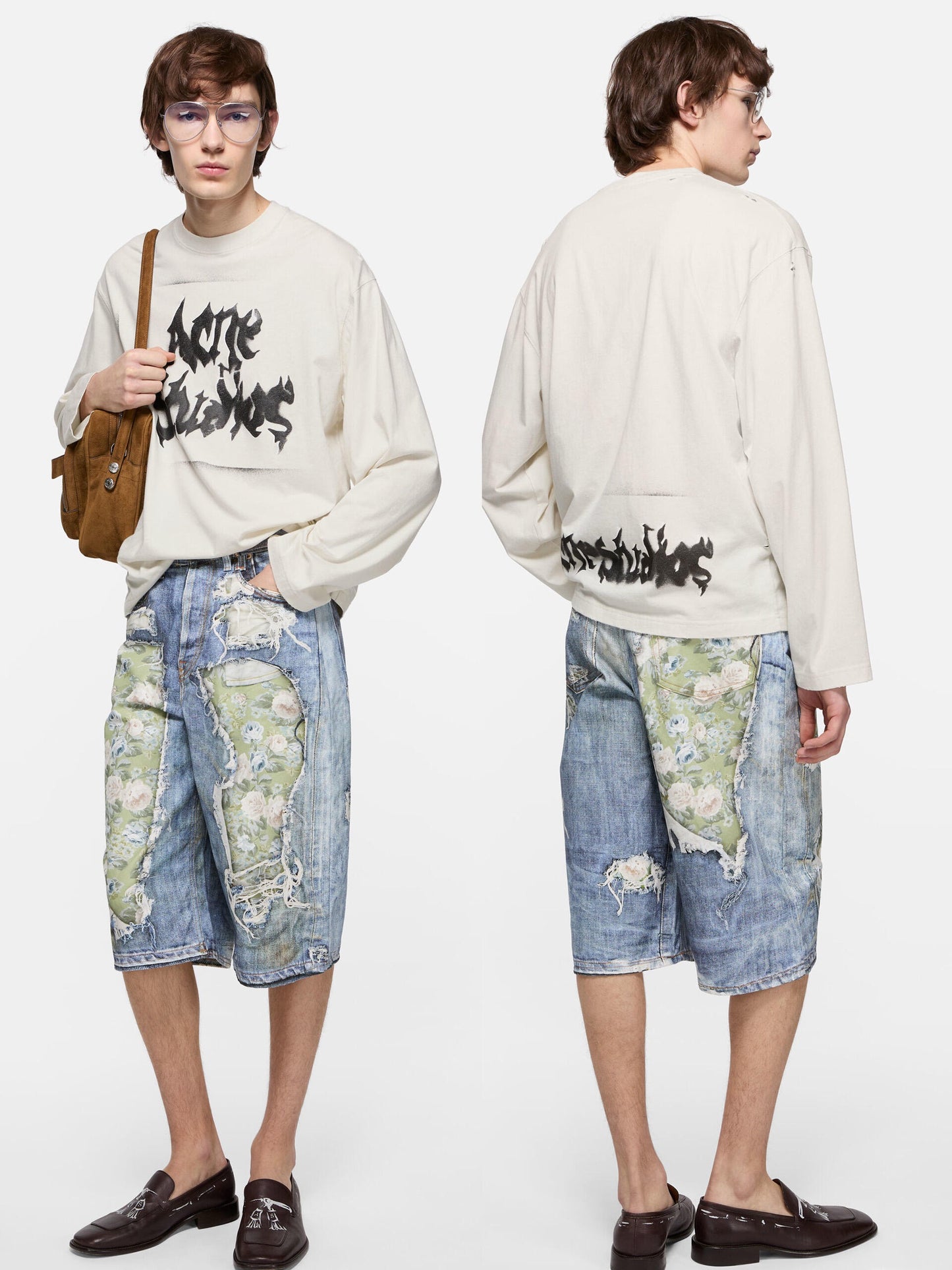 Acne studios 造舊破洞長袖tee