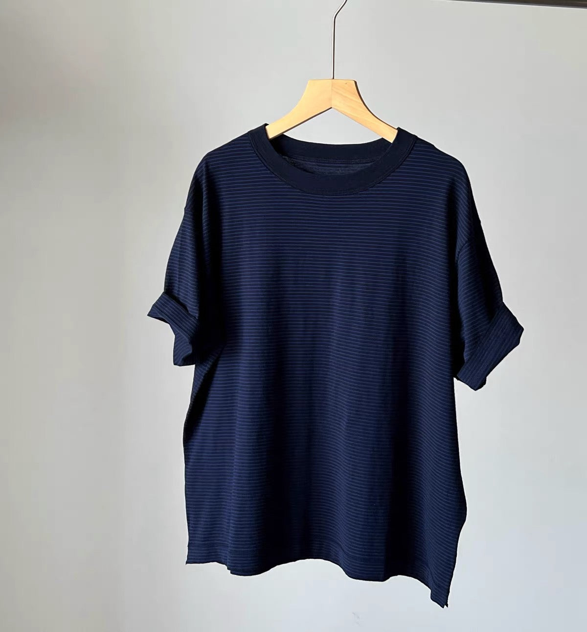 45R間條撞色pocket tee
