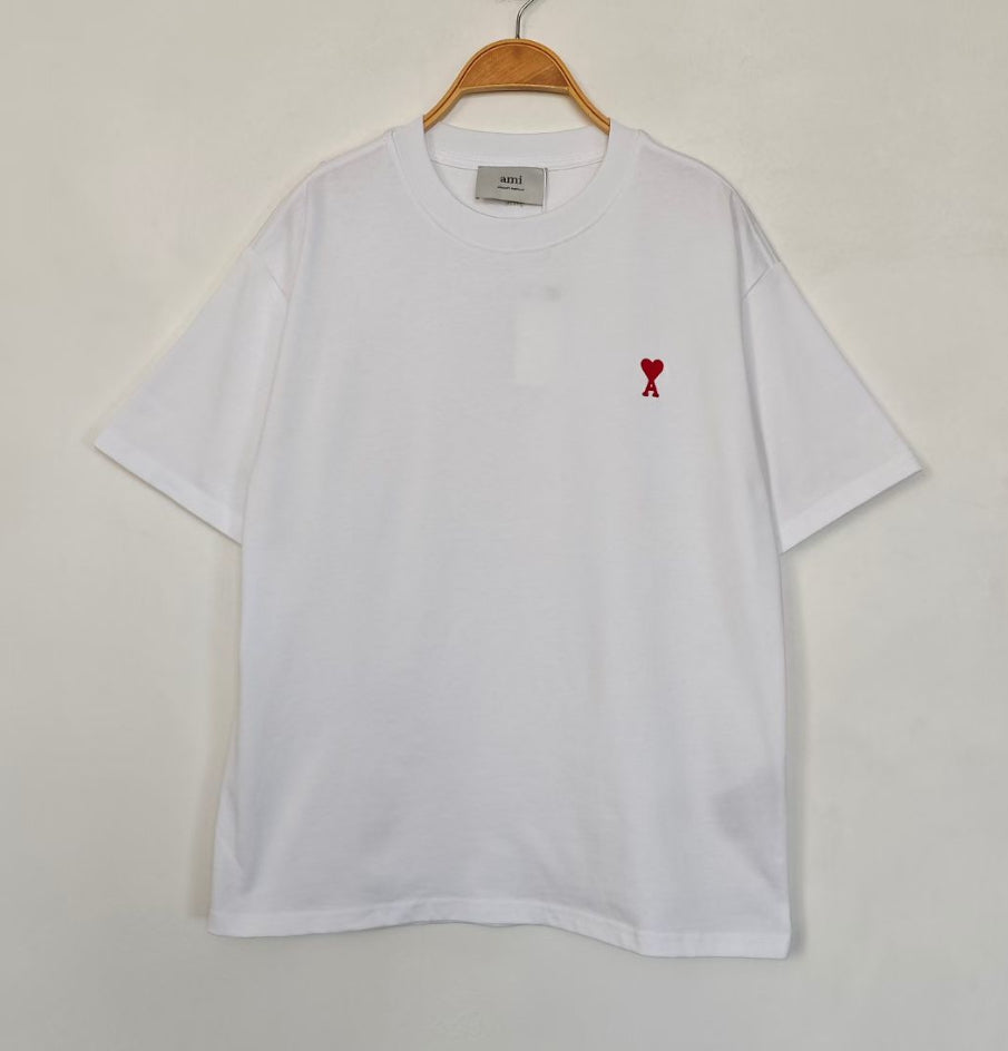 AMI刺繡logo tee