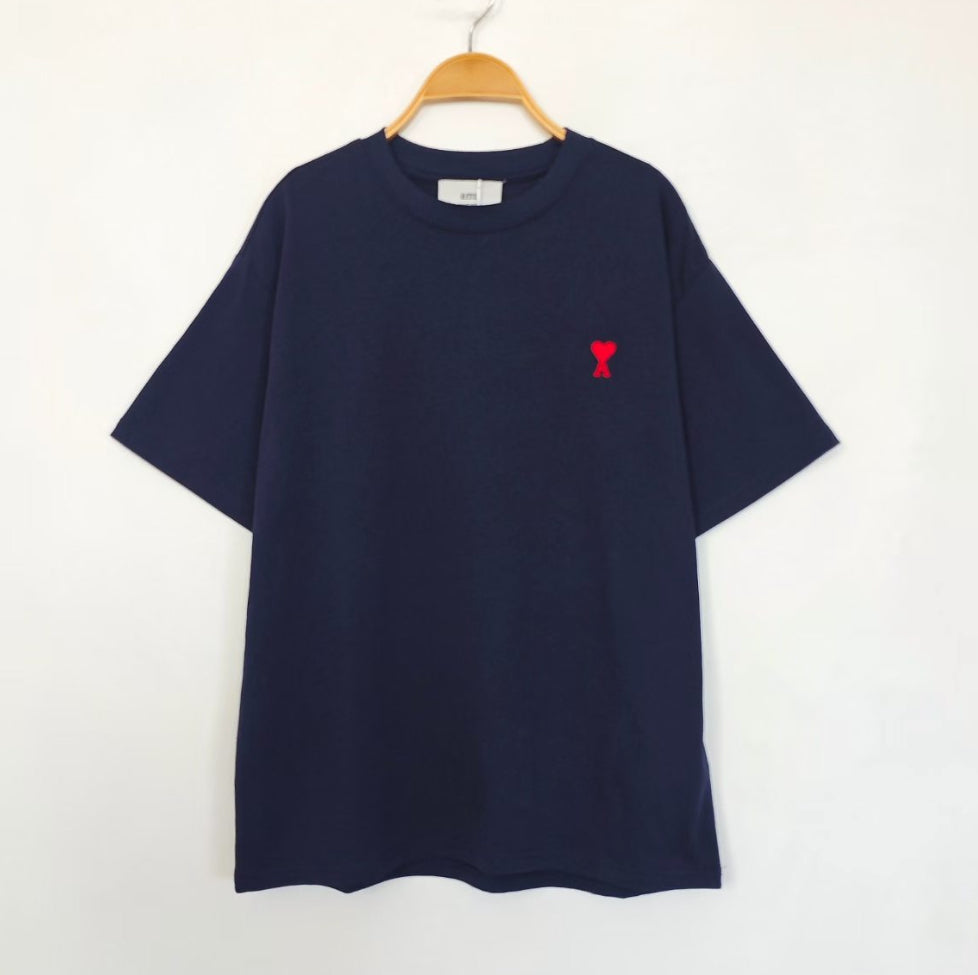 AMI刺繡logo tee