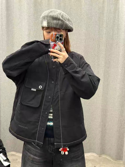 Andwander Nylon Octa collarless jacket