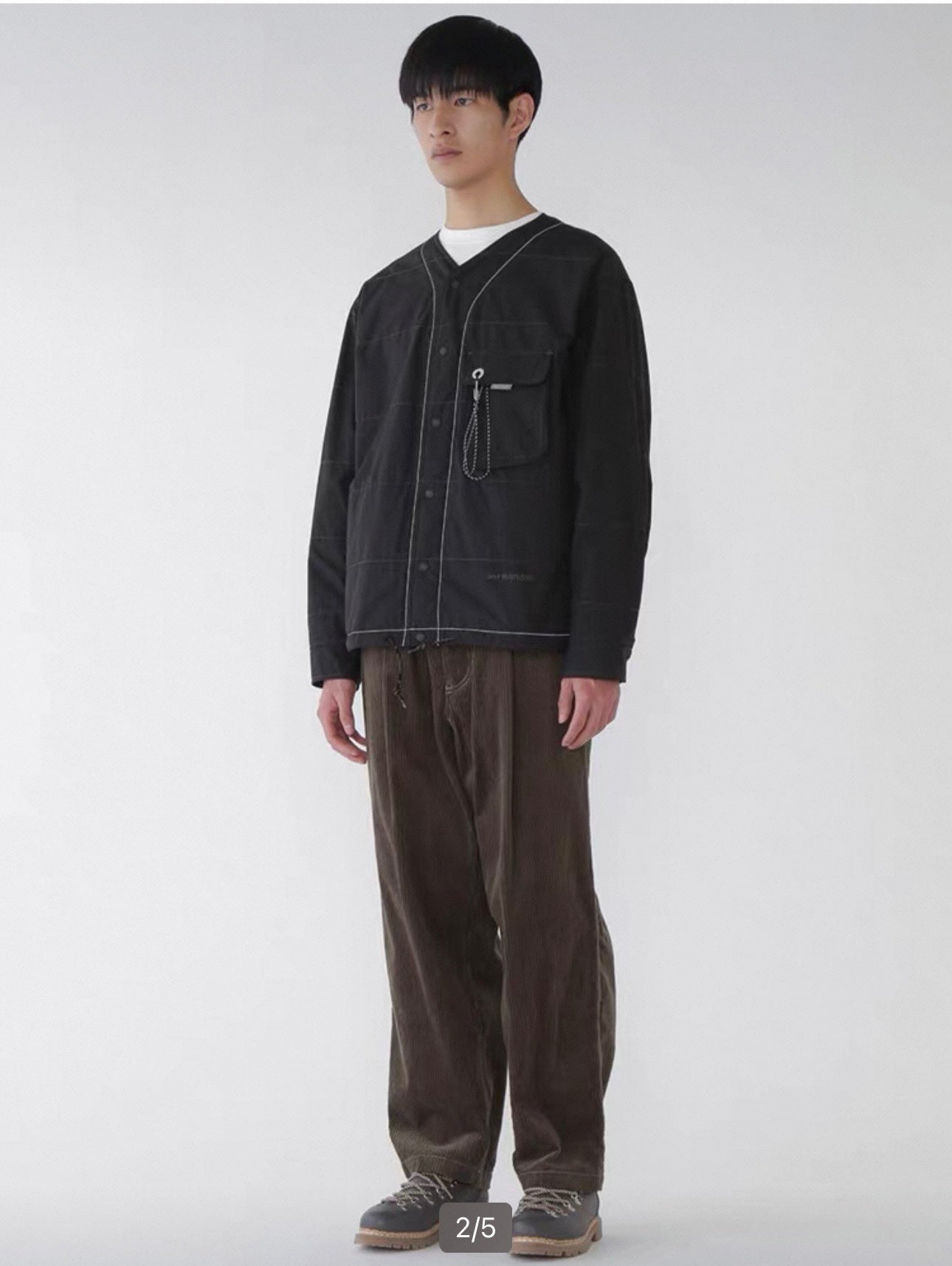 Andwander Nylon Octa collarless jacket