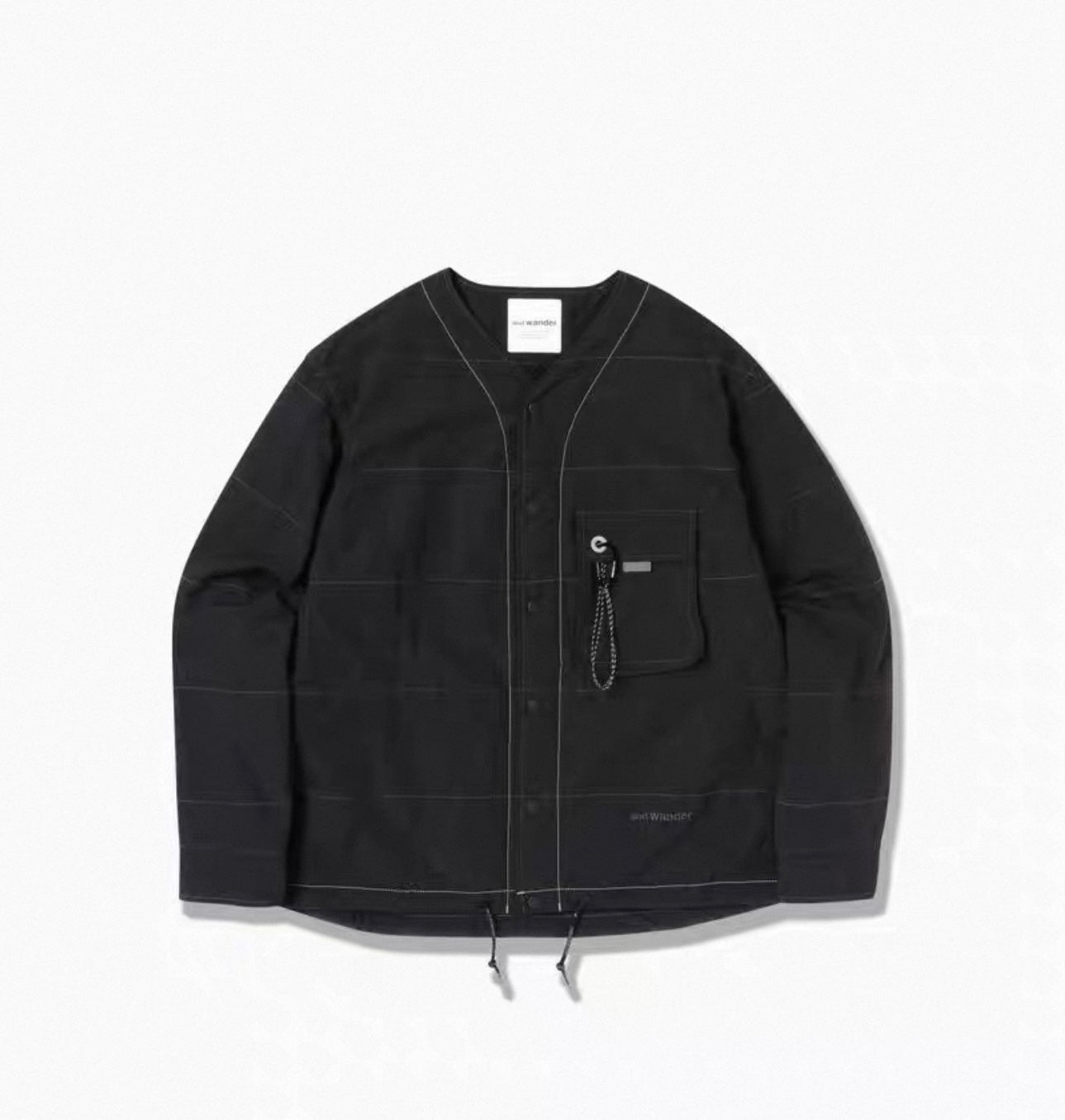 Andwander Nylon Octa collarless jacket