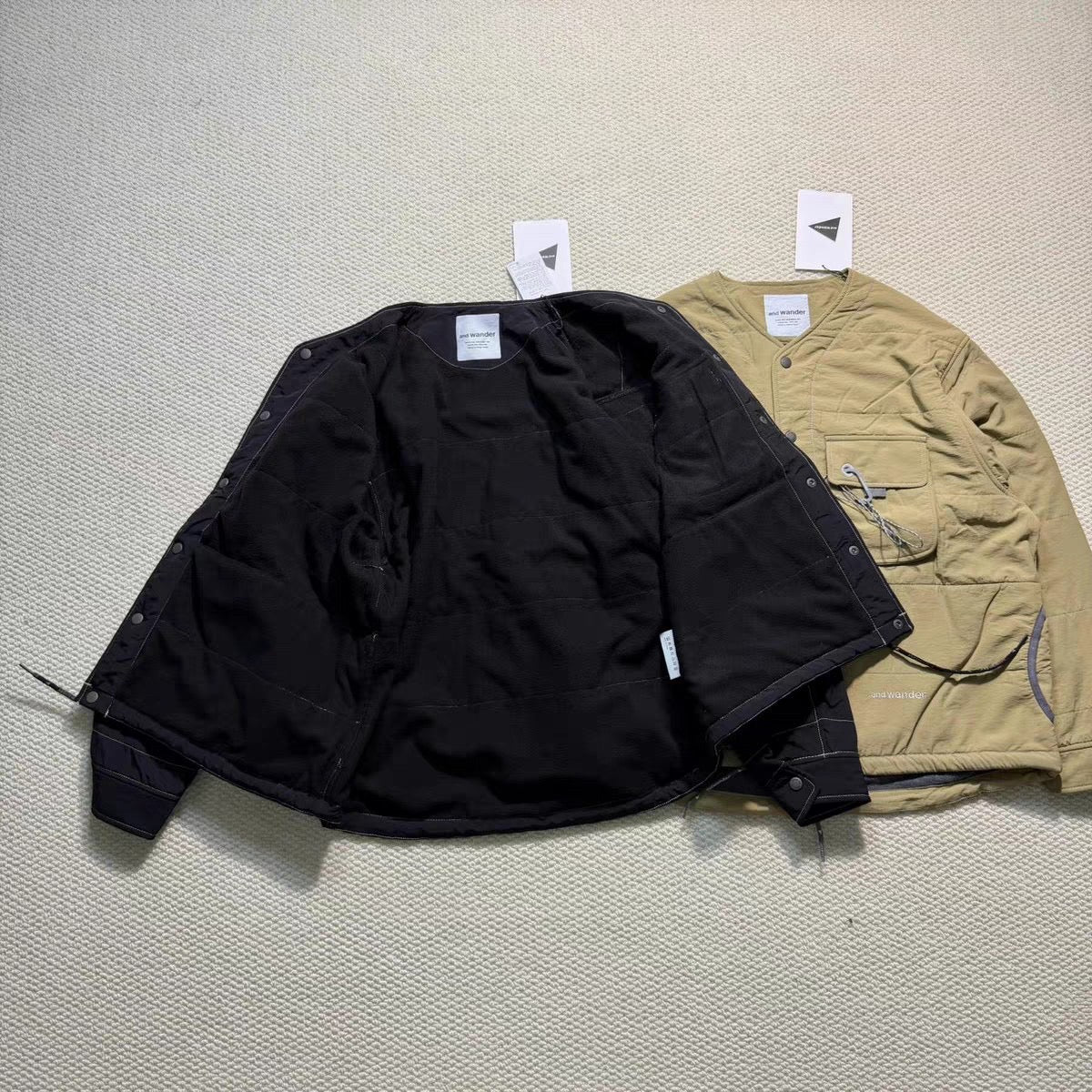 Andwander Nylon Octa collarless jacket