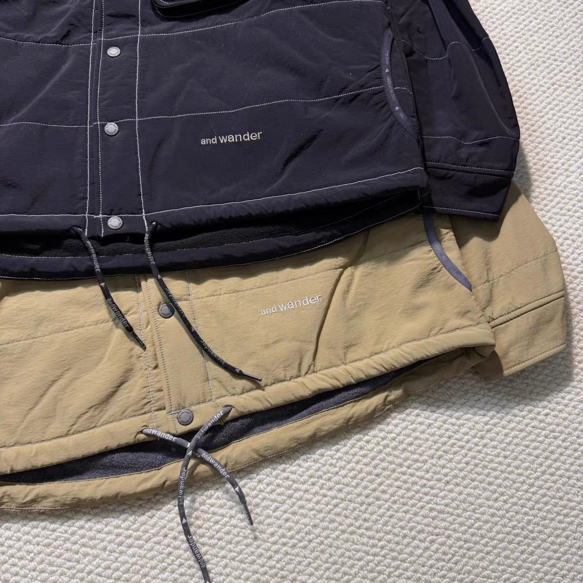Andwander Nylon Octa collarless jacket