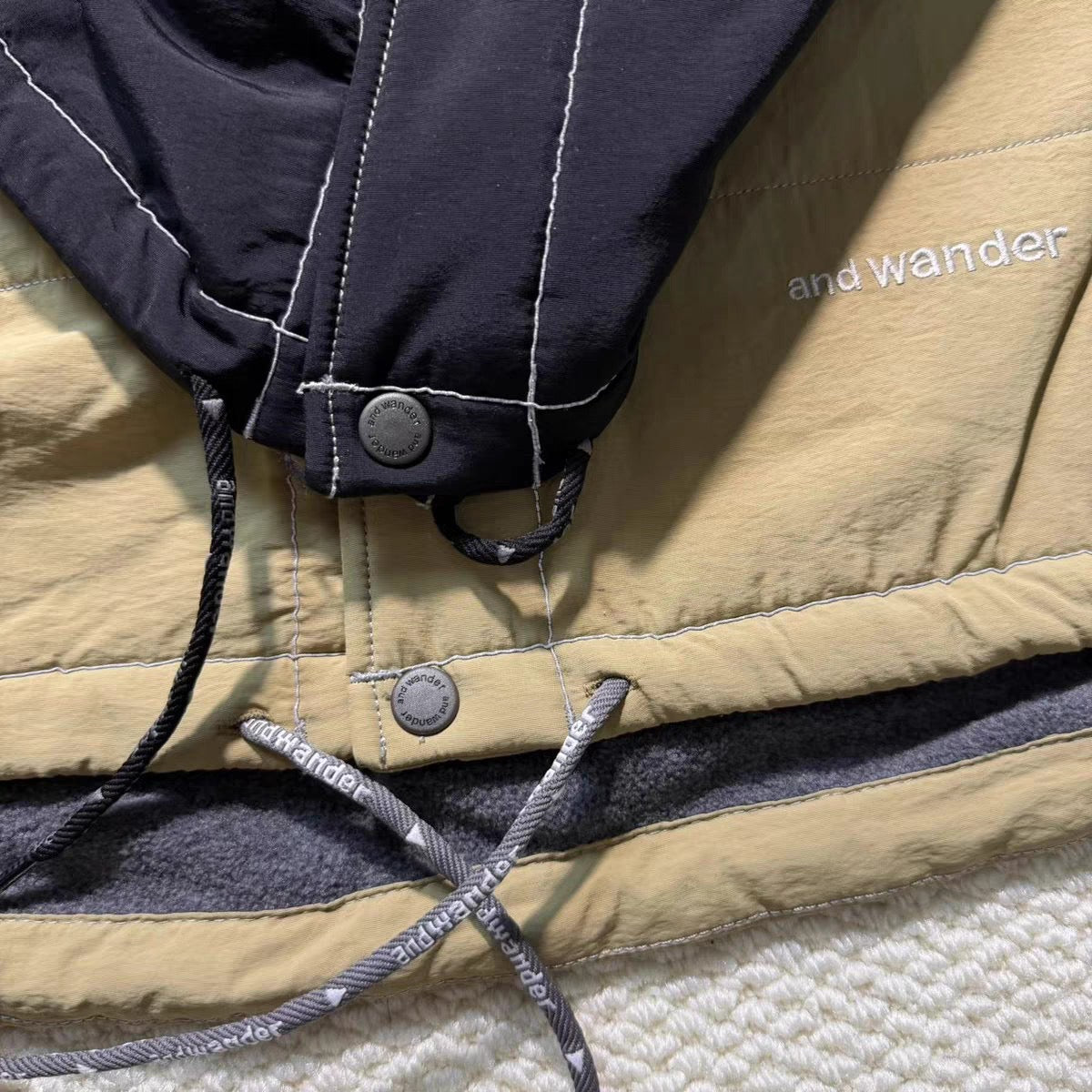 Andwander Nylon Octa collarless jacket