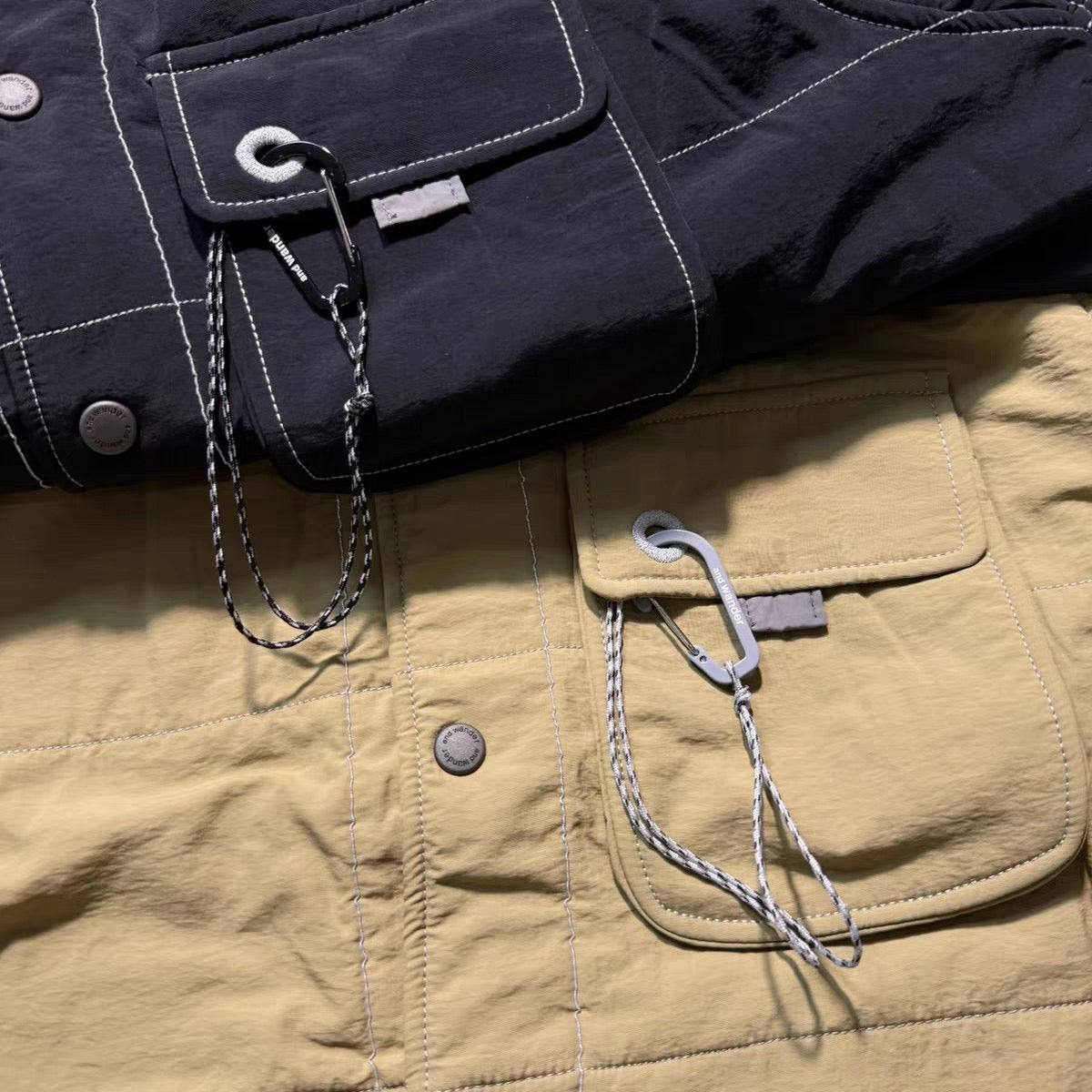 Andwander Nylon Octa collarless jacket