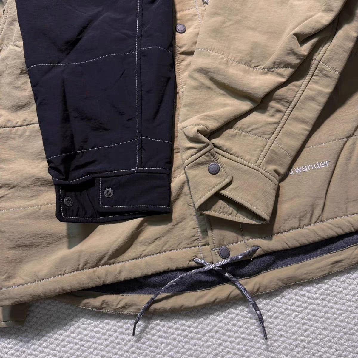 Andwander Nylon Octa collarless jacket