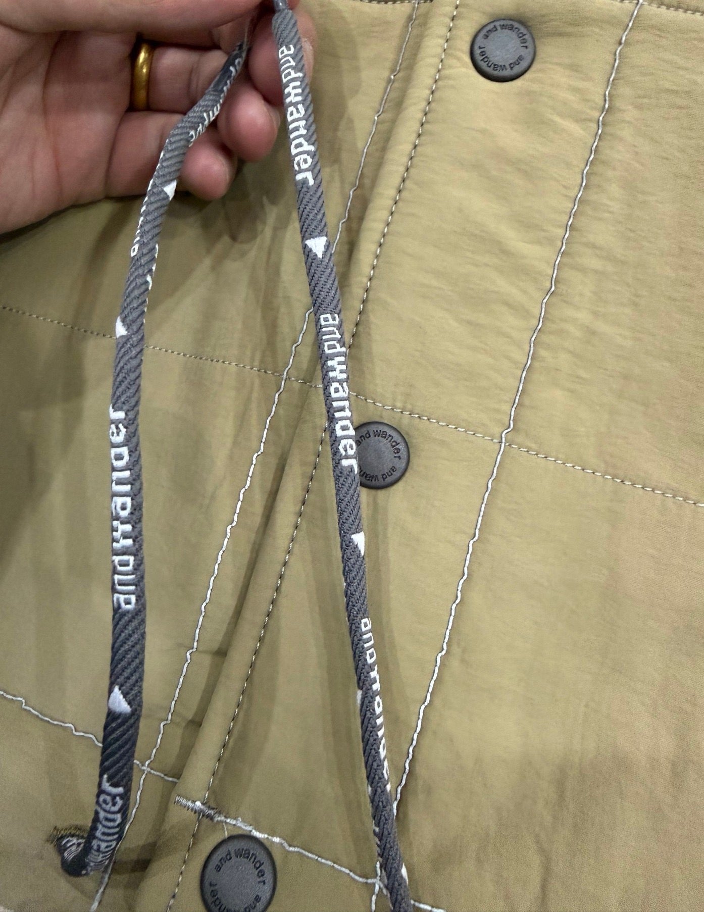 Andwander Nylon Octa collarless jacket