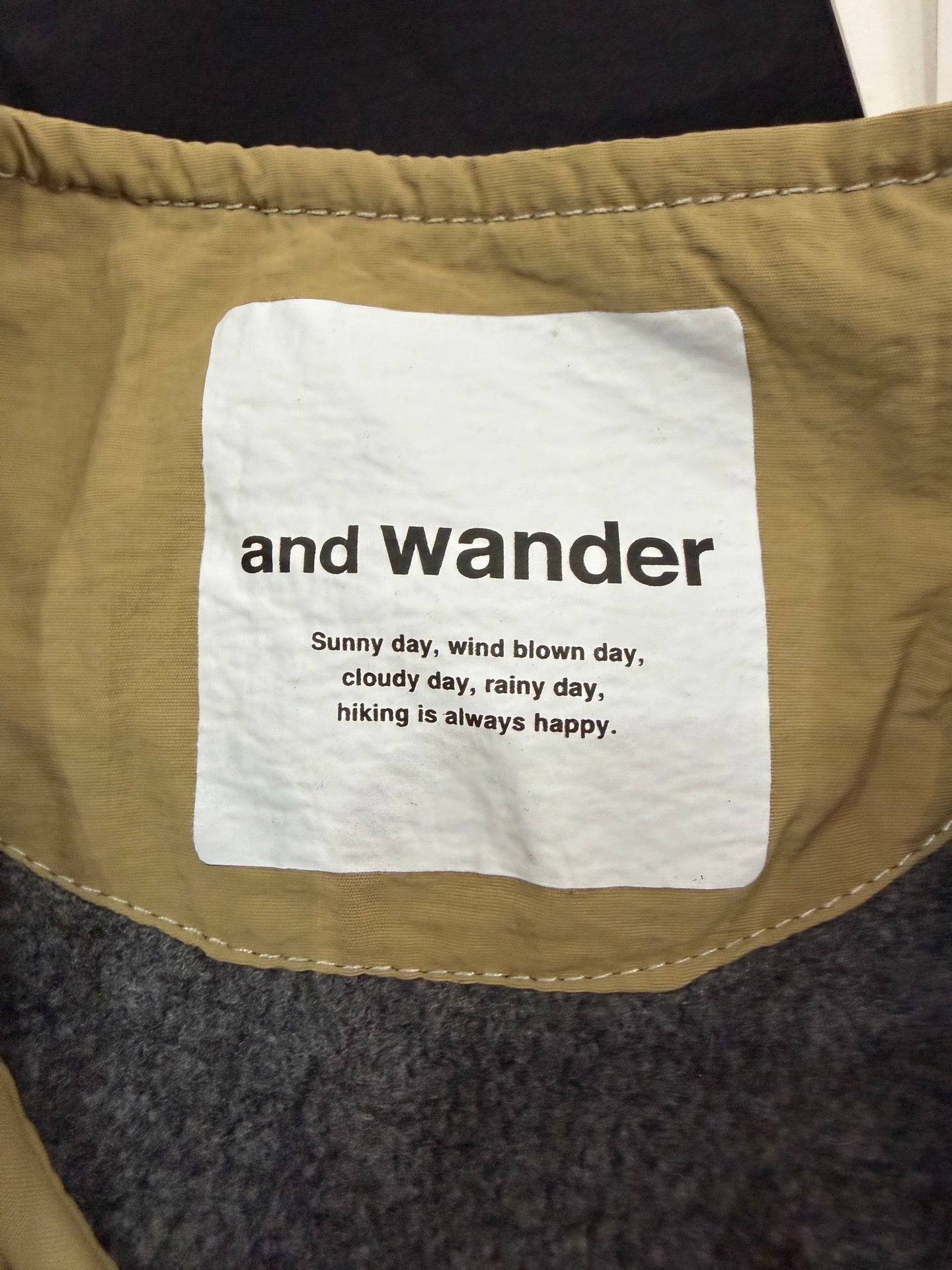 Andwander Nylon Octa collarless jacket