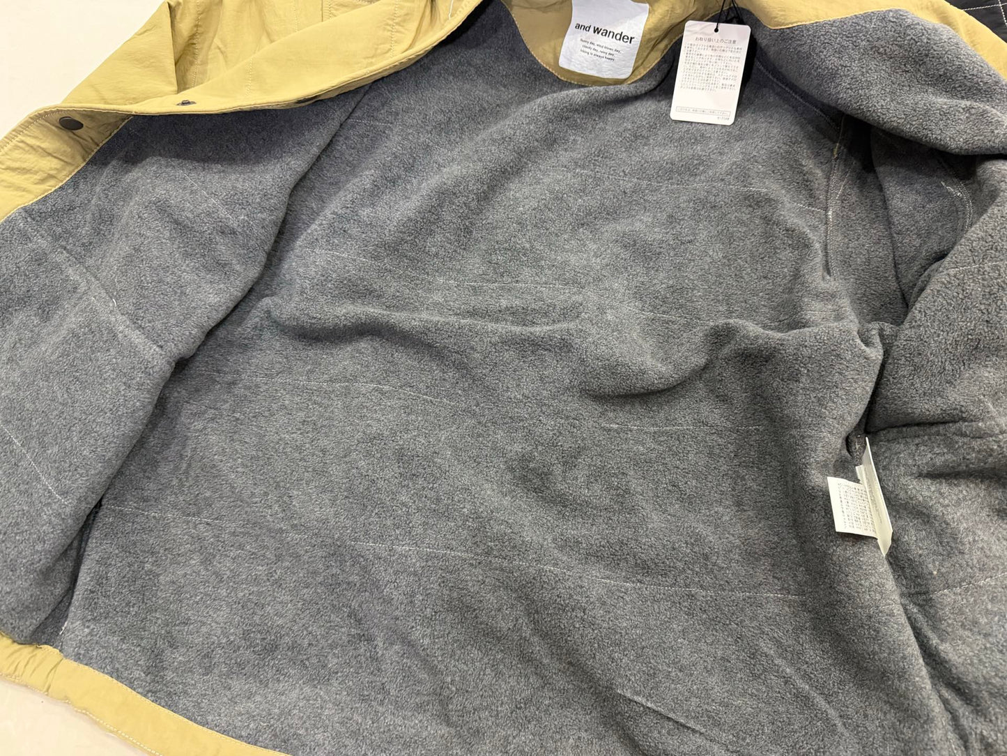 Andwander Nylon Octa collarless jacket