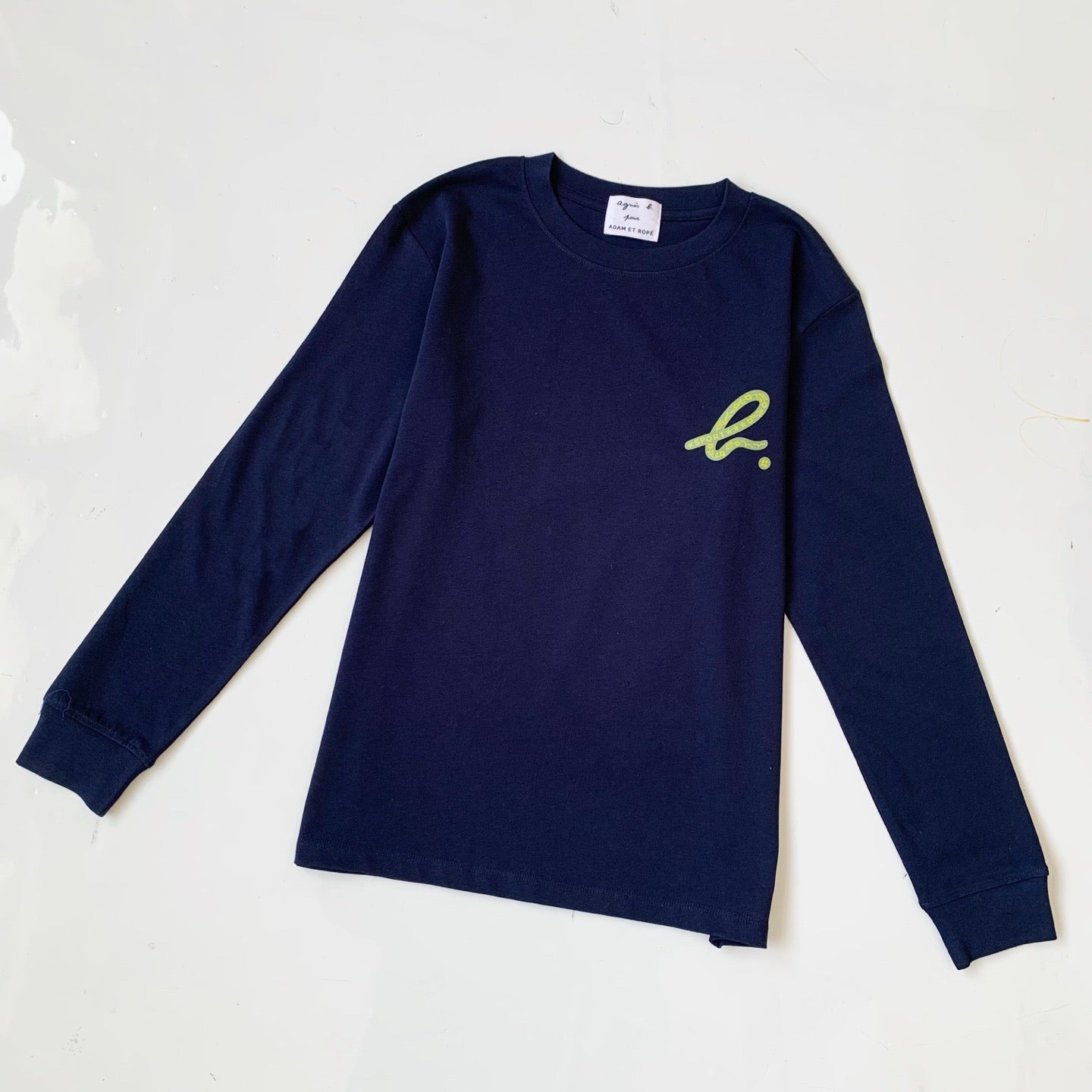 Agnes b logo 長袖tee