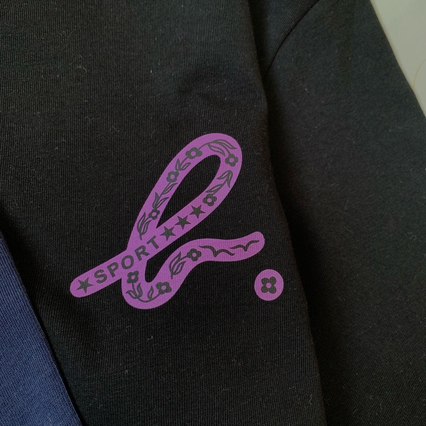Agnes b logo 長袖tee
