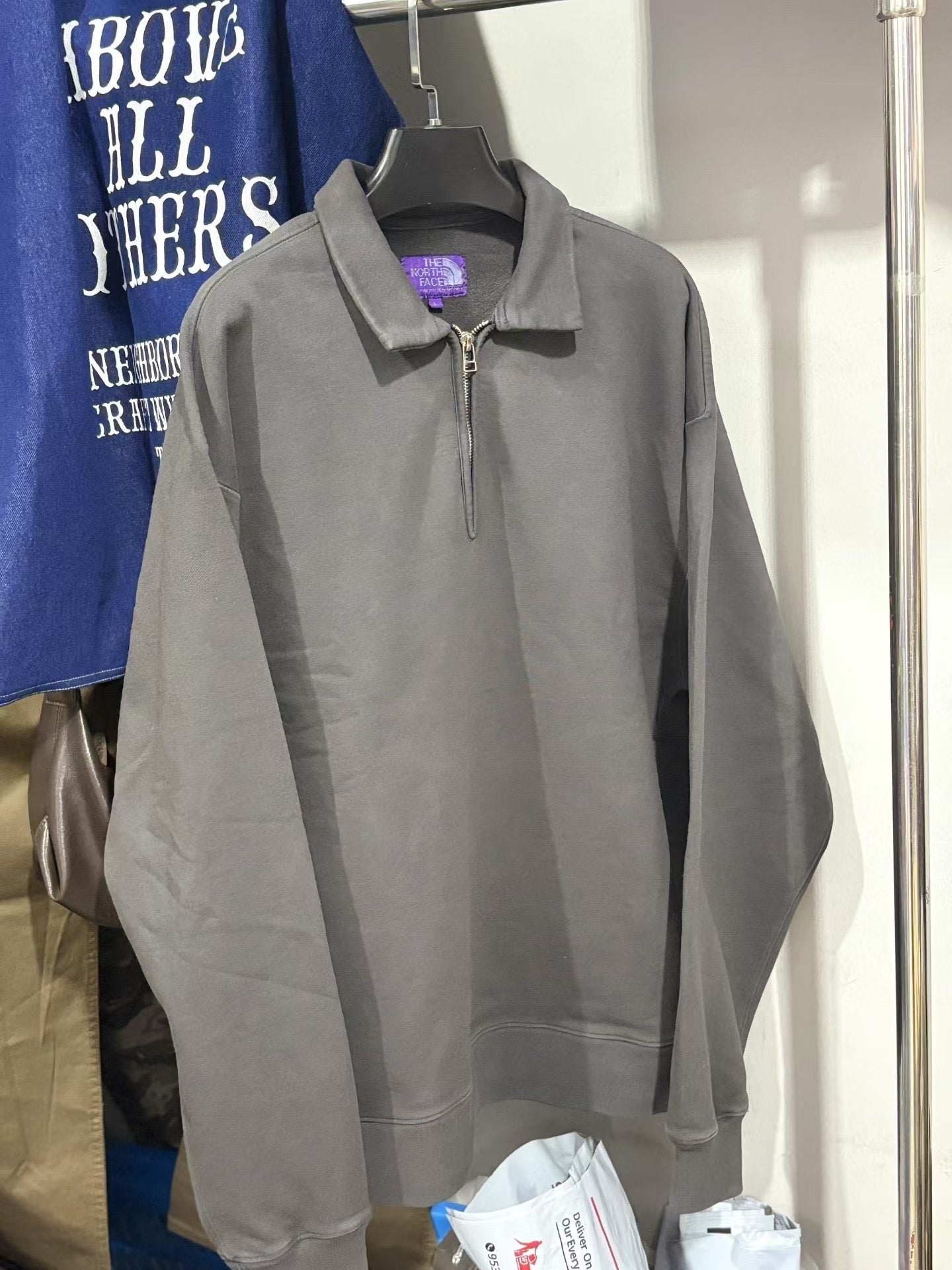 The North face 半拉鏈zip衛衣