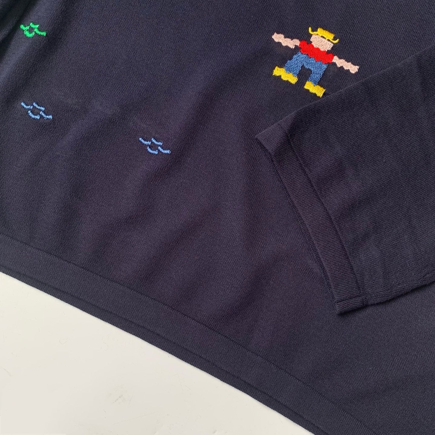Beams boy刺繡長袖tee