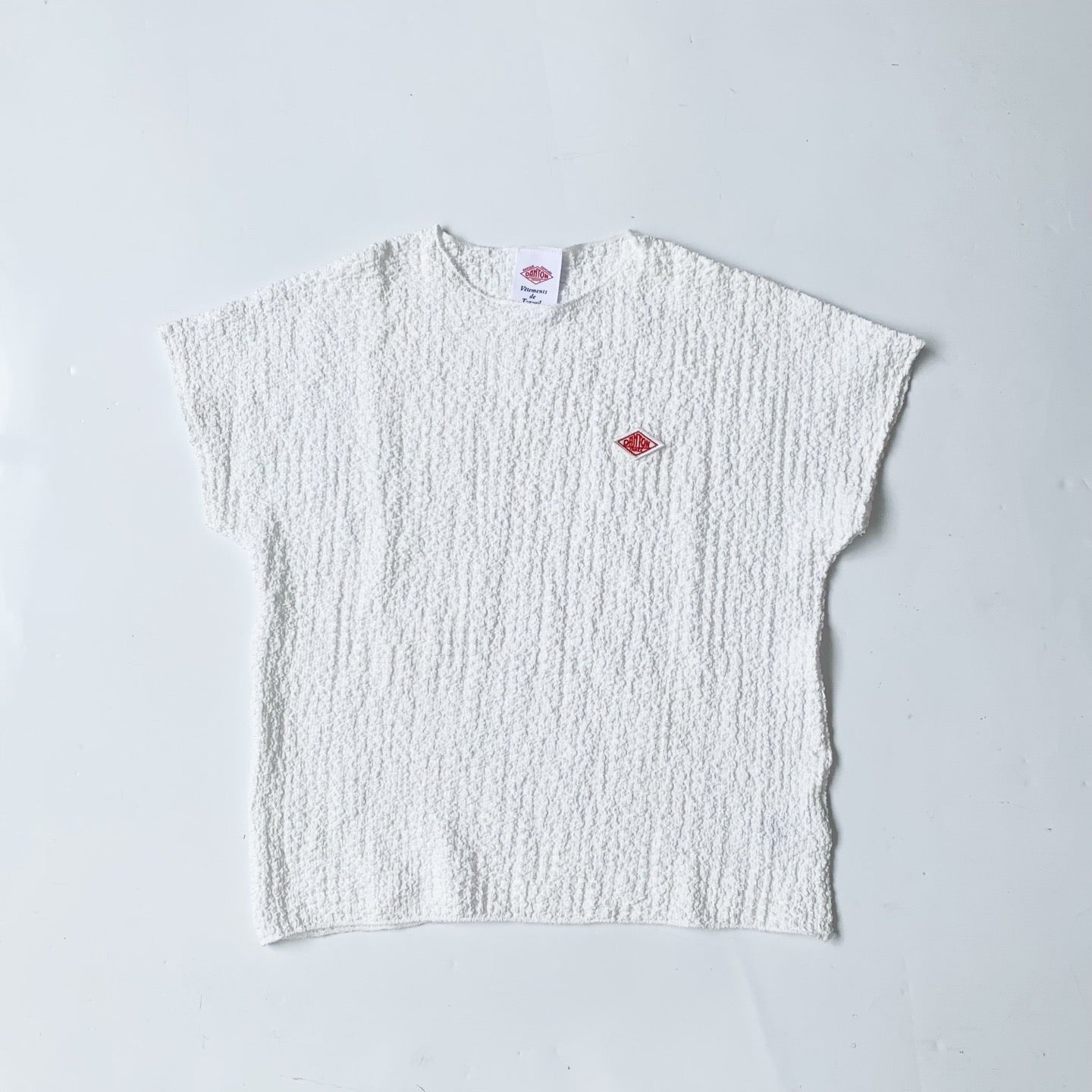 Danton泡泡紋短身tee