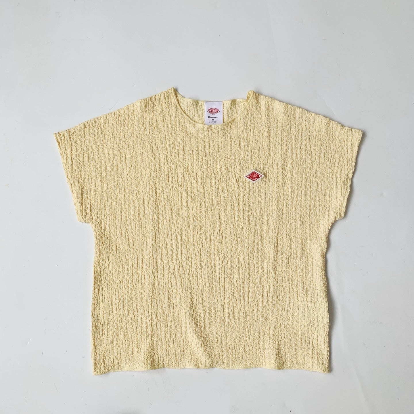 Danton泡泡紋短身tee