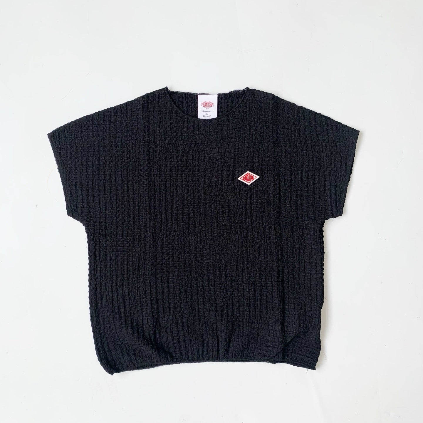 Danton泡泡紋短身tee