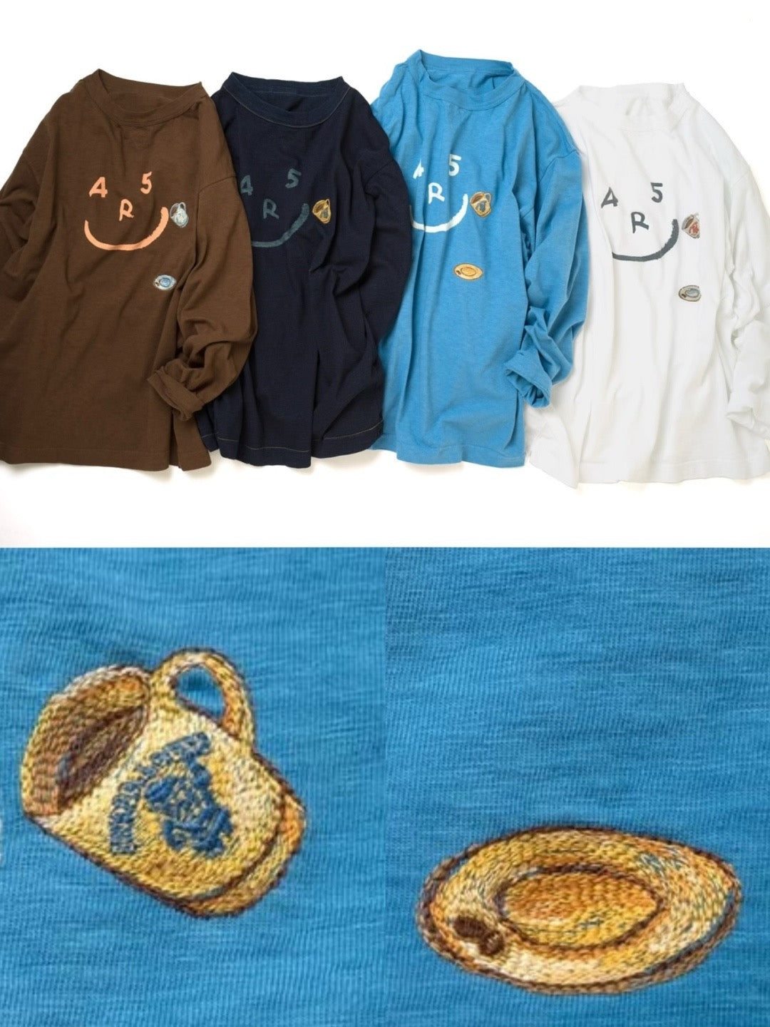 45R smile coffee tee
