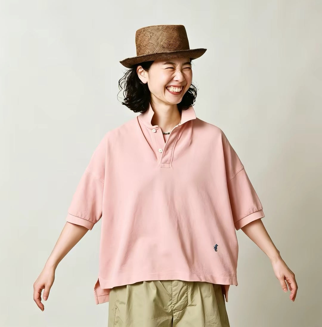 45R 5分袖polo shirt