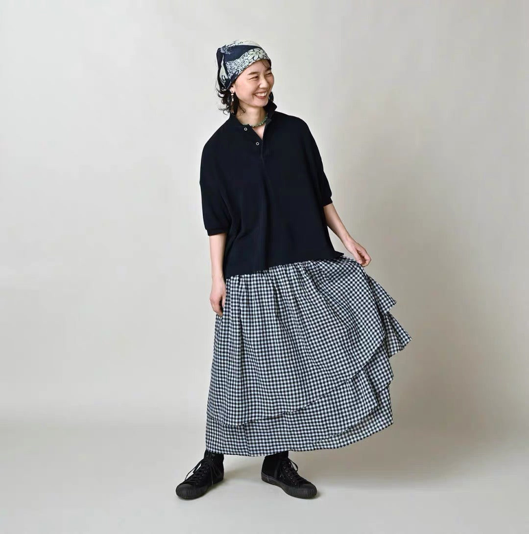 45R 5分袖polo shirt