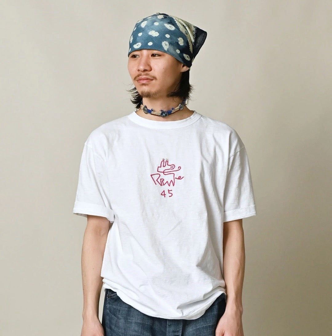 45R刺繡tee