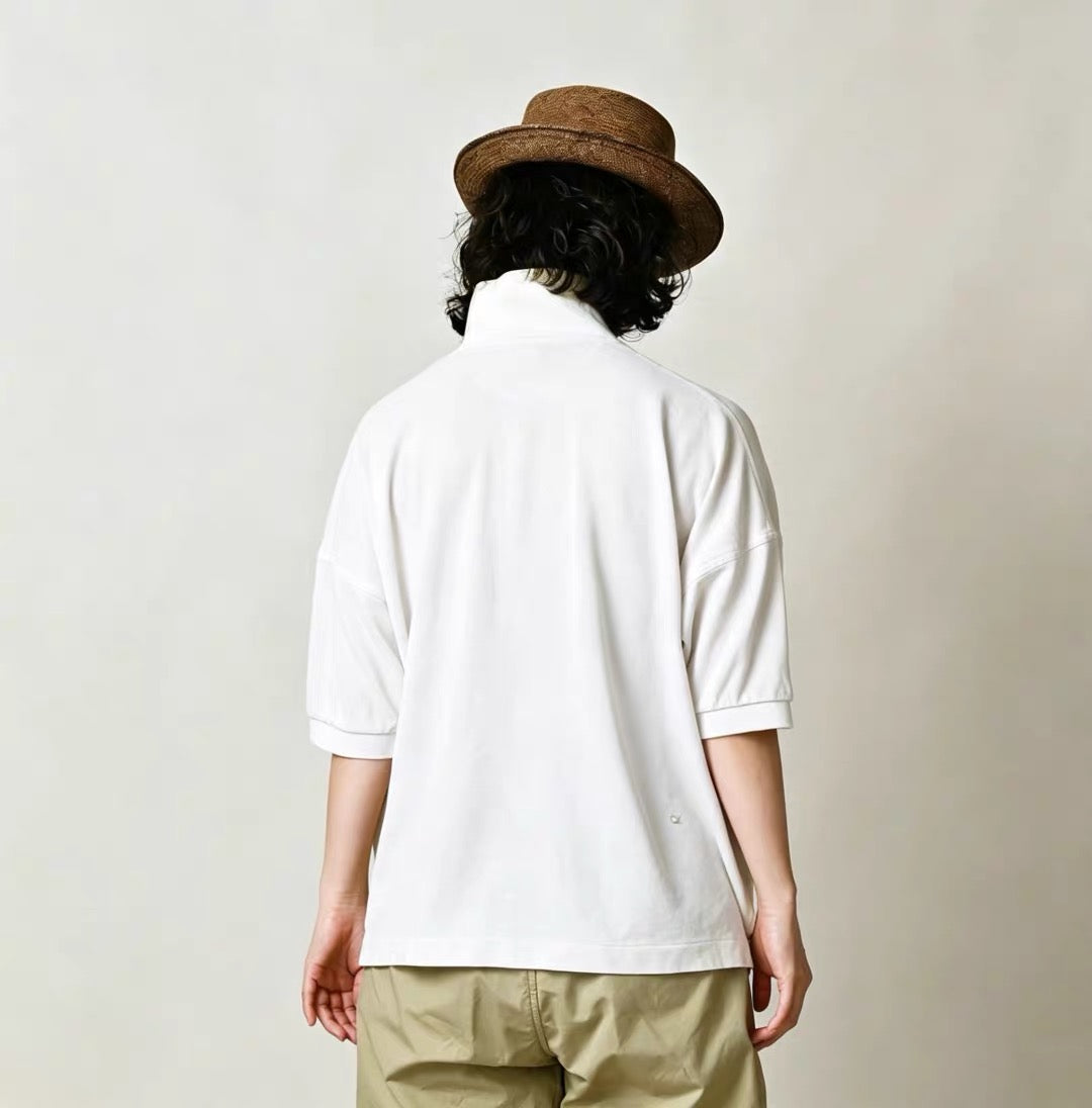 45R 5分袖polo shirt