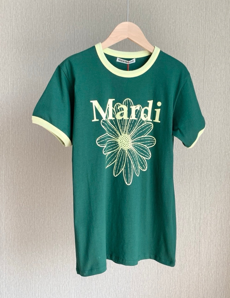 Mardi mercredi flower 撞色tee