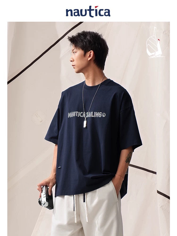 Nautica sailing logo tee
