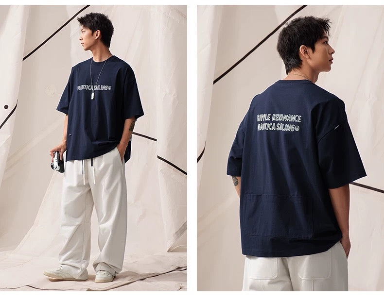 Nautica sailing logo tee