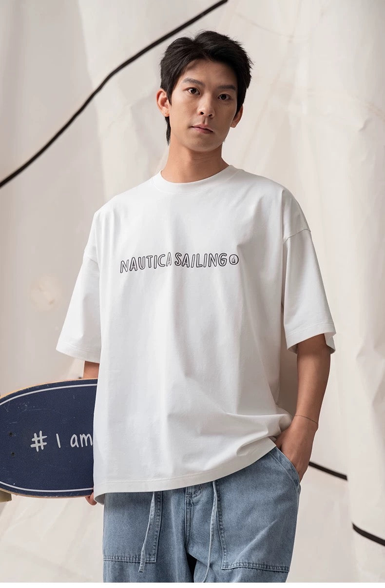 Nautica sailing logo tee